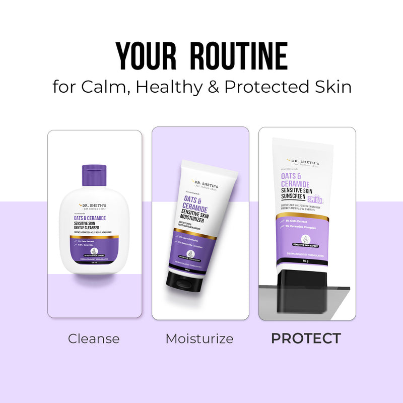 Oats & Ceramide Sunscreen for Sensitive Skin - 50 gm