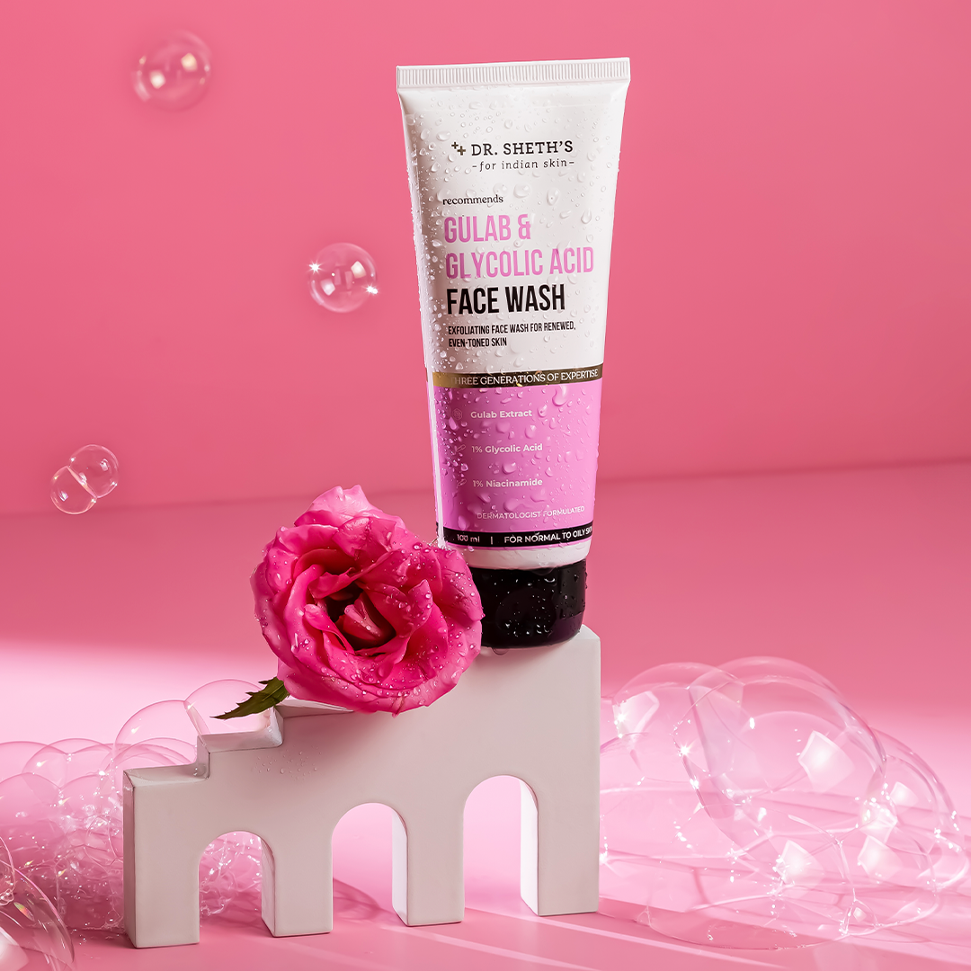 Lactic acid face outlet wash