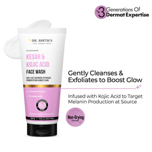 Kesar & Kojic Acid Face Wash - 100g