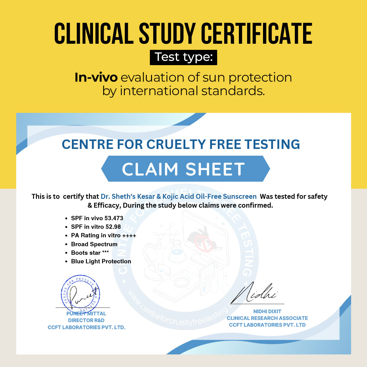 Invivo certificate