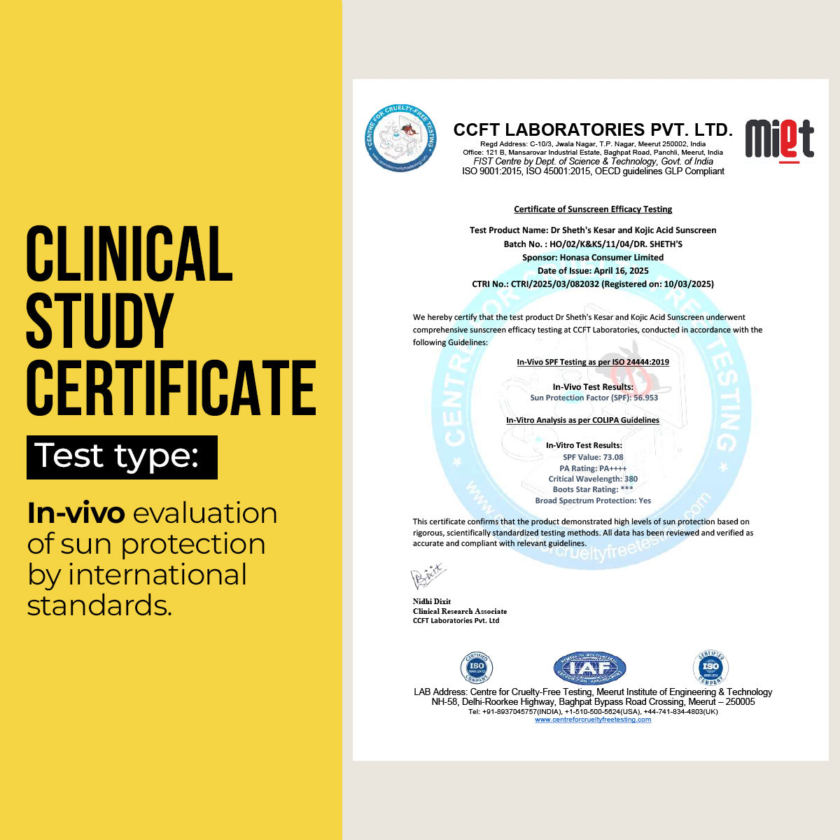 Invivo certificate
