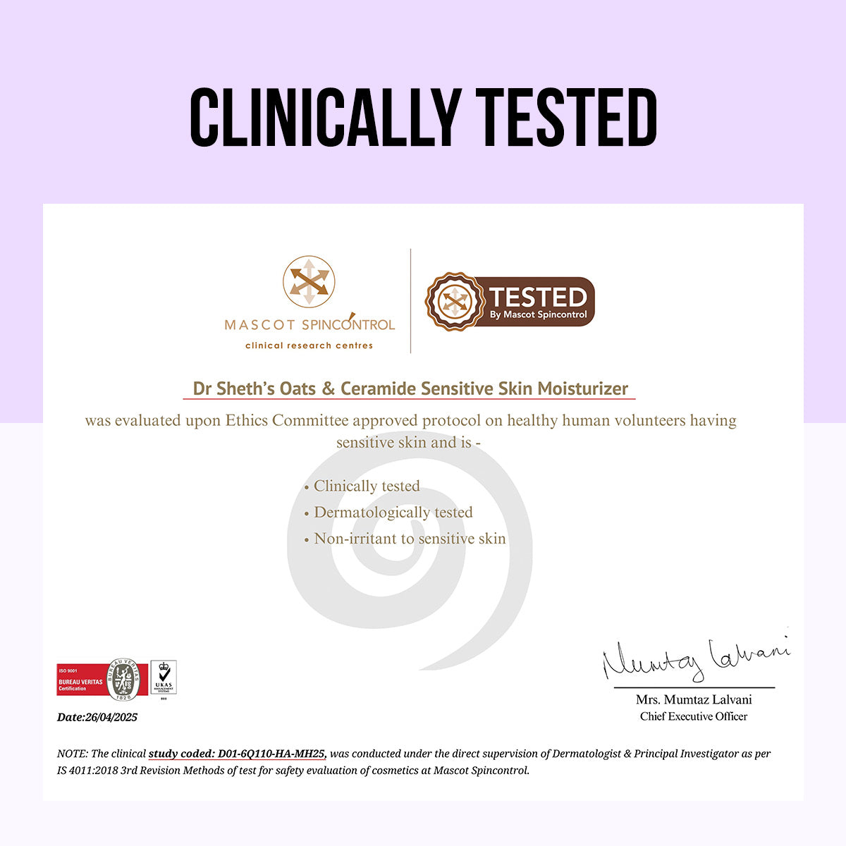 Oats & Ceramide Sensitive Skin Moisturizer - 100g