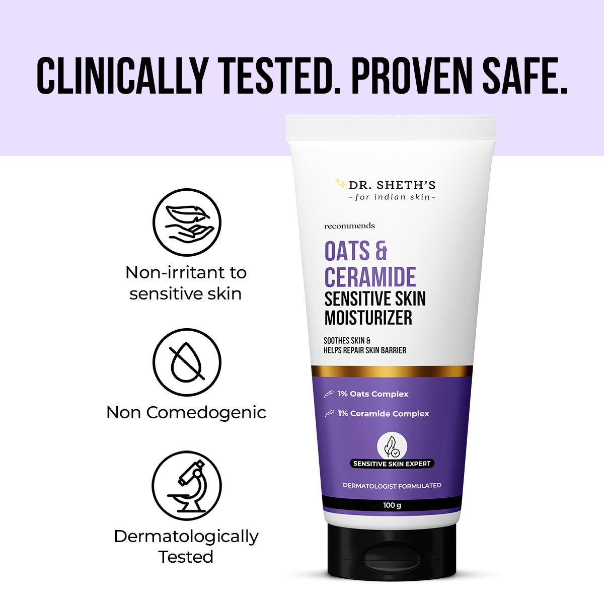 Oats Ceramide Sensitive Skin Moisturizer 100g Dr Sheth s oats-ceramide-sensitive-skin-moisturizer-100g-dr-sheth-s