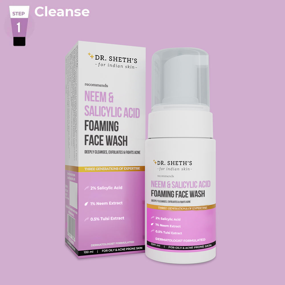 Neem & Salicylic Acid Foaming Face Wash 100ml Dr Sheth's