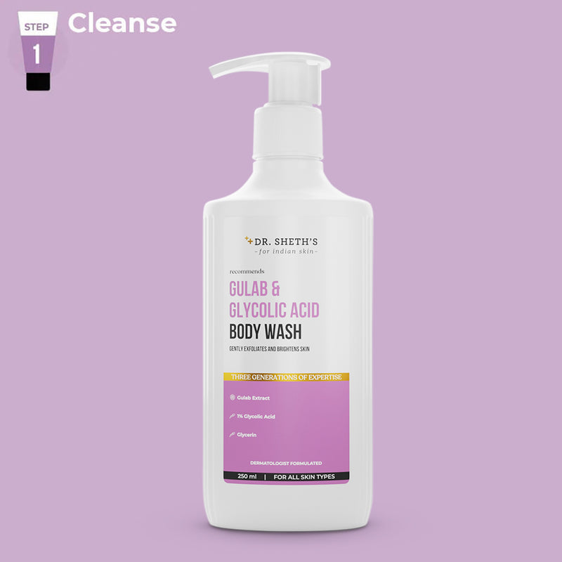 Gulab & Glycolic Acid Body Wash - 250ml