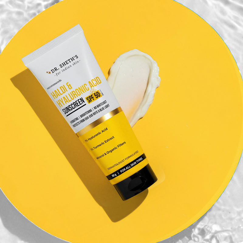 Dr. Sheth's Haldi & Hyaluronic Acid Sunscreen SPF 50+ PA++++