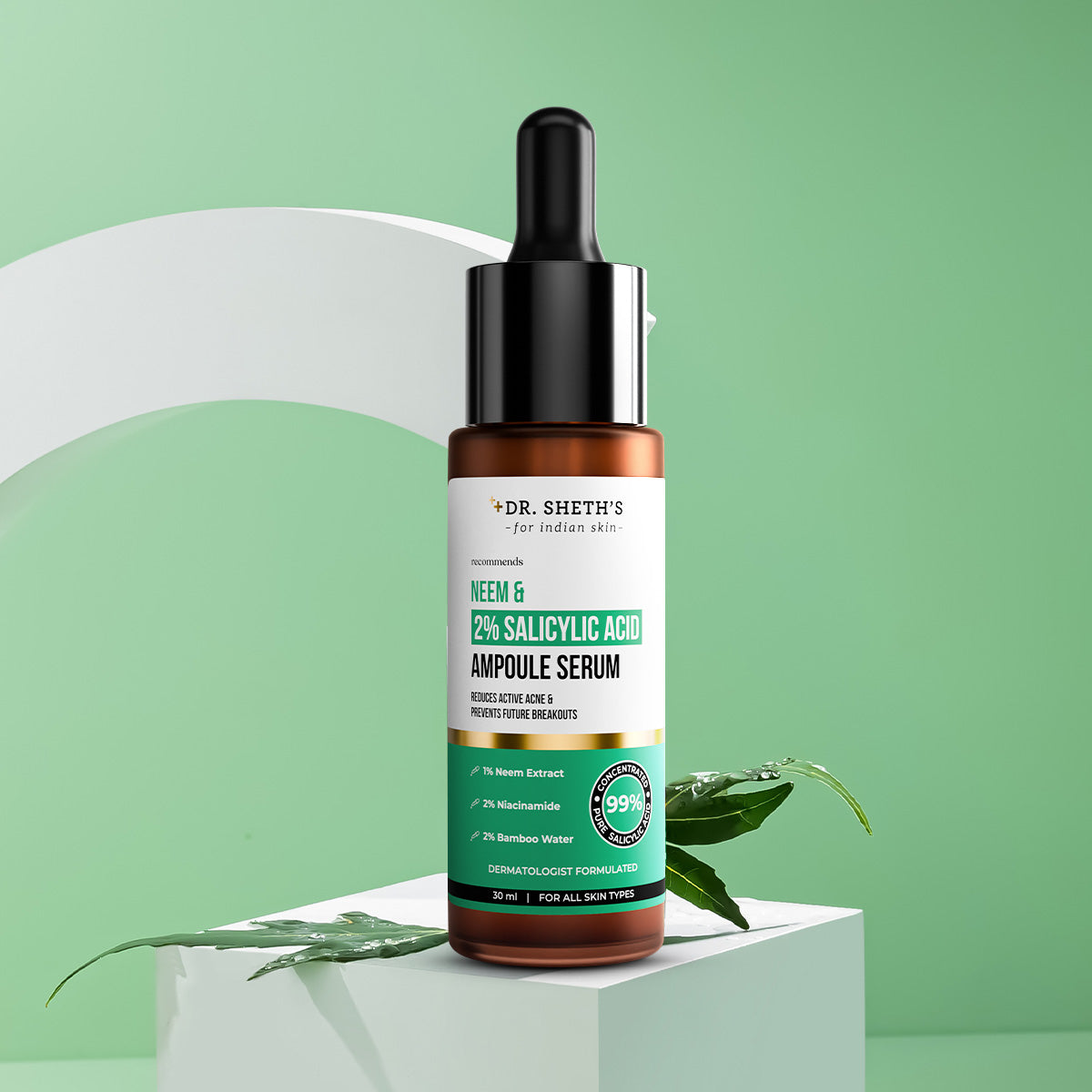 Neem & 2% Salicylic Acid Ampoule Serum - 30ml