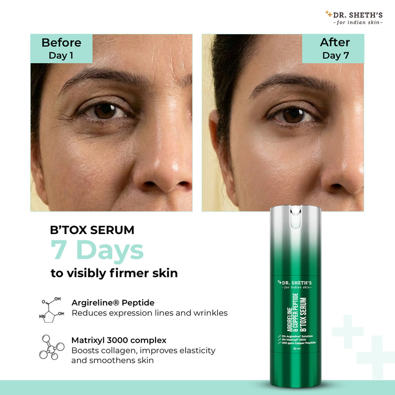 Argireline® Peptide & Copper Peptide B'tox Serum - 30ml