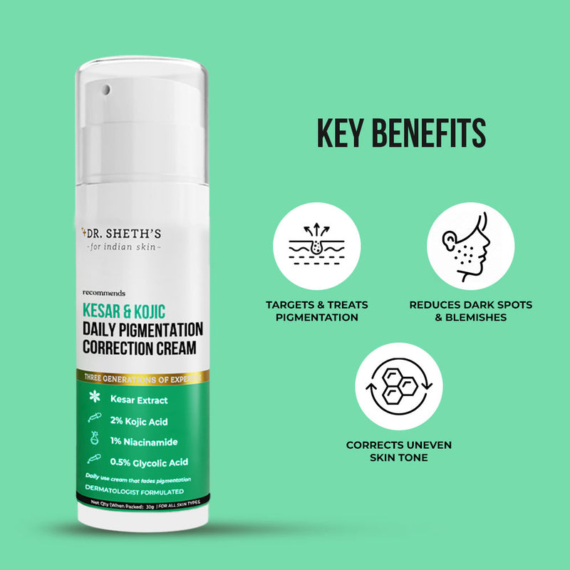 Kesar & Kojic Daily Pigmentation Correction Cream - 30G