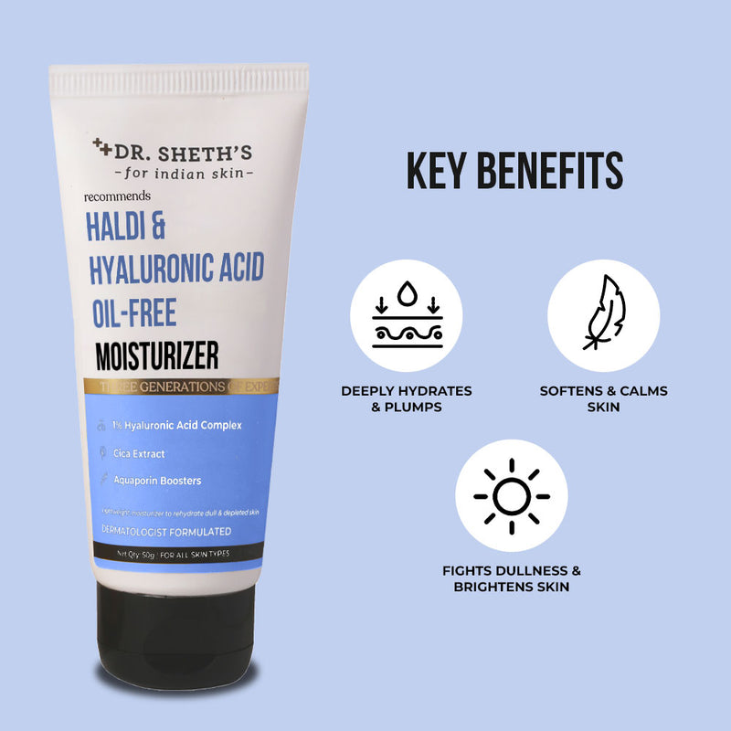 Haldi & Hyaluronic Acid Oil Free Moisturizer - 50g