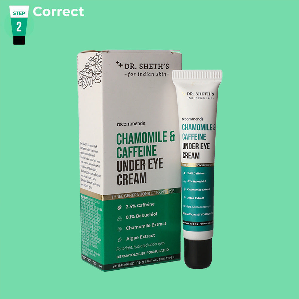 Chamomile & Caffeine Under Eye Cream 15g Dr Sheth's